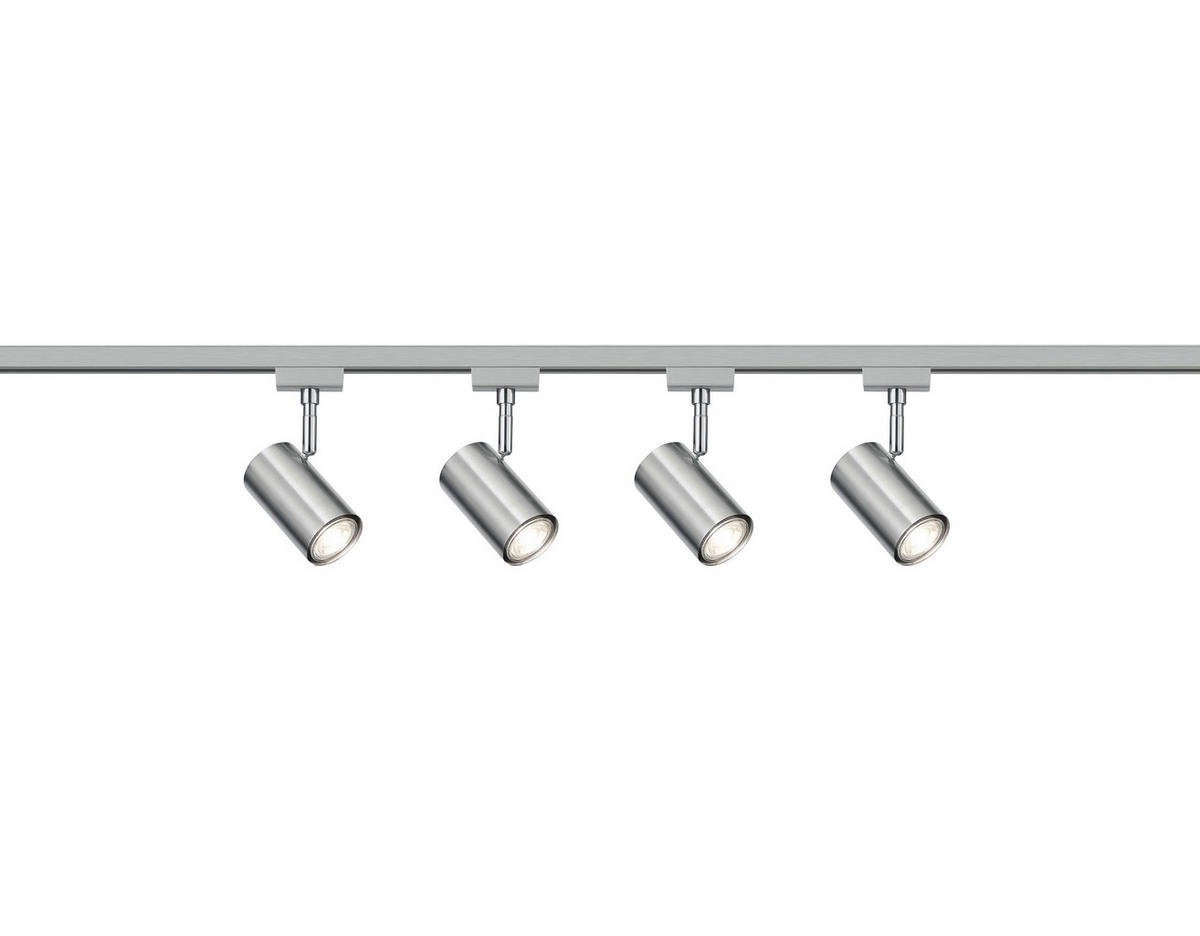 SCHIENENSYSTEM 218/5/3 cm   - Titanfarben/Nickelfarben, Basics, Kunststoff (218/5/3cm)