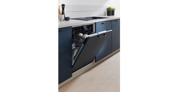 EINBAUKÜCHE   - Blau/Grau, Design, Holzwerkstoff - Novel