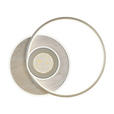 LED-DECKENLEUCHTE Travera 54,5/43/8 cm  - Sandfarben/Chromfarben, Design, Kunststoff/Stein (54,5/43/8cm) - Novel