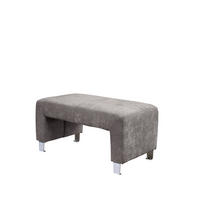 KLUPA  svijetlo smeđa, cappuccino  drvo, tekstil, drvni materijal      - srebrne boje/svijetlo smeđa, Moderno, drvni materijal/drvo (100/50/53cm) - Livetastic