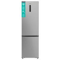 KÜHL-GEFRIER-KOMBINATION NRB620C61X4WFE  - Edelstahlfarben, Basics, Glas/Kunststoff (59,5/203/65,8cm) - Gorenje