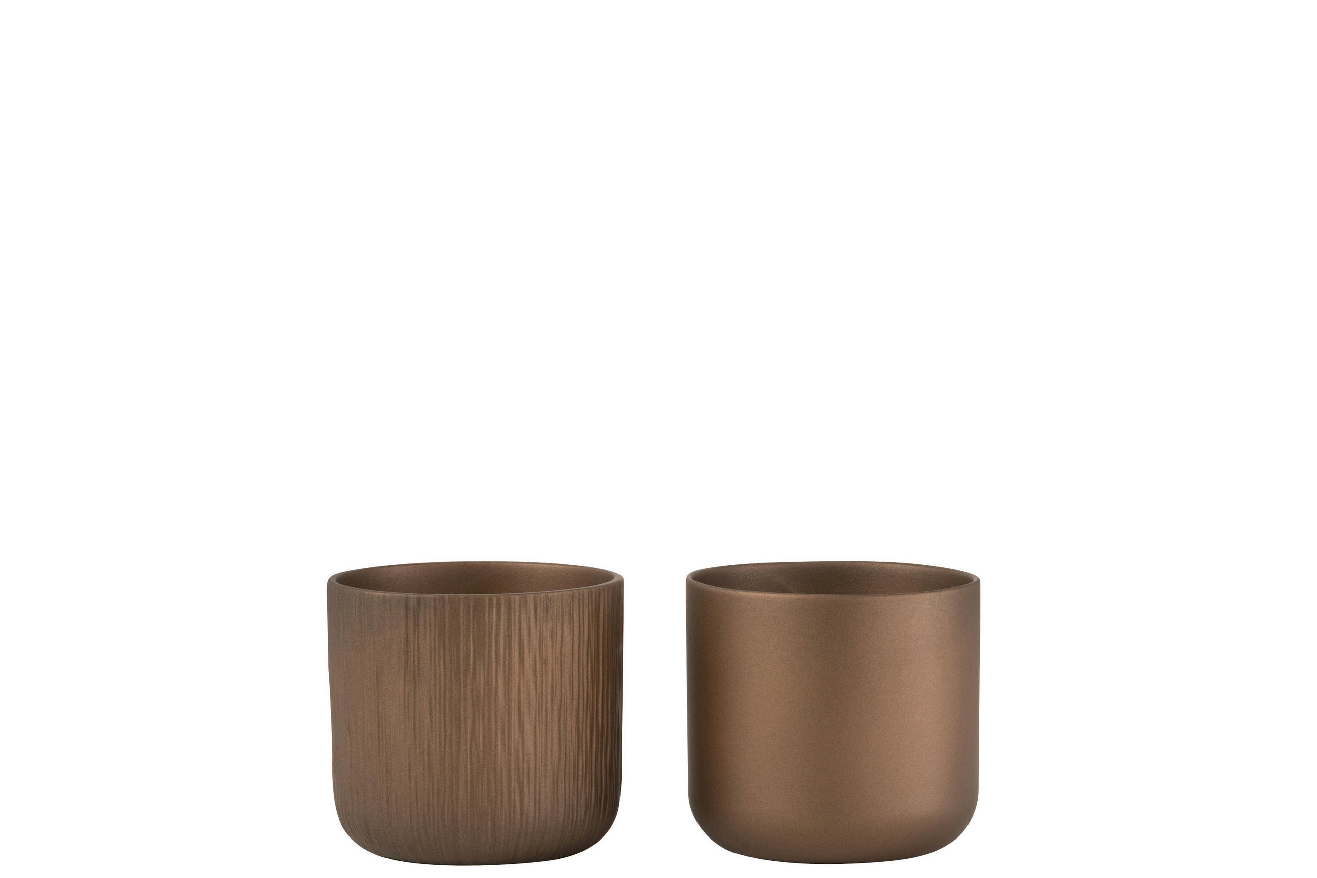 ÜBERTOPF - Kupferfarben, Basics, Keramik (13,5/13,5/12,5cm)