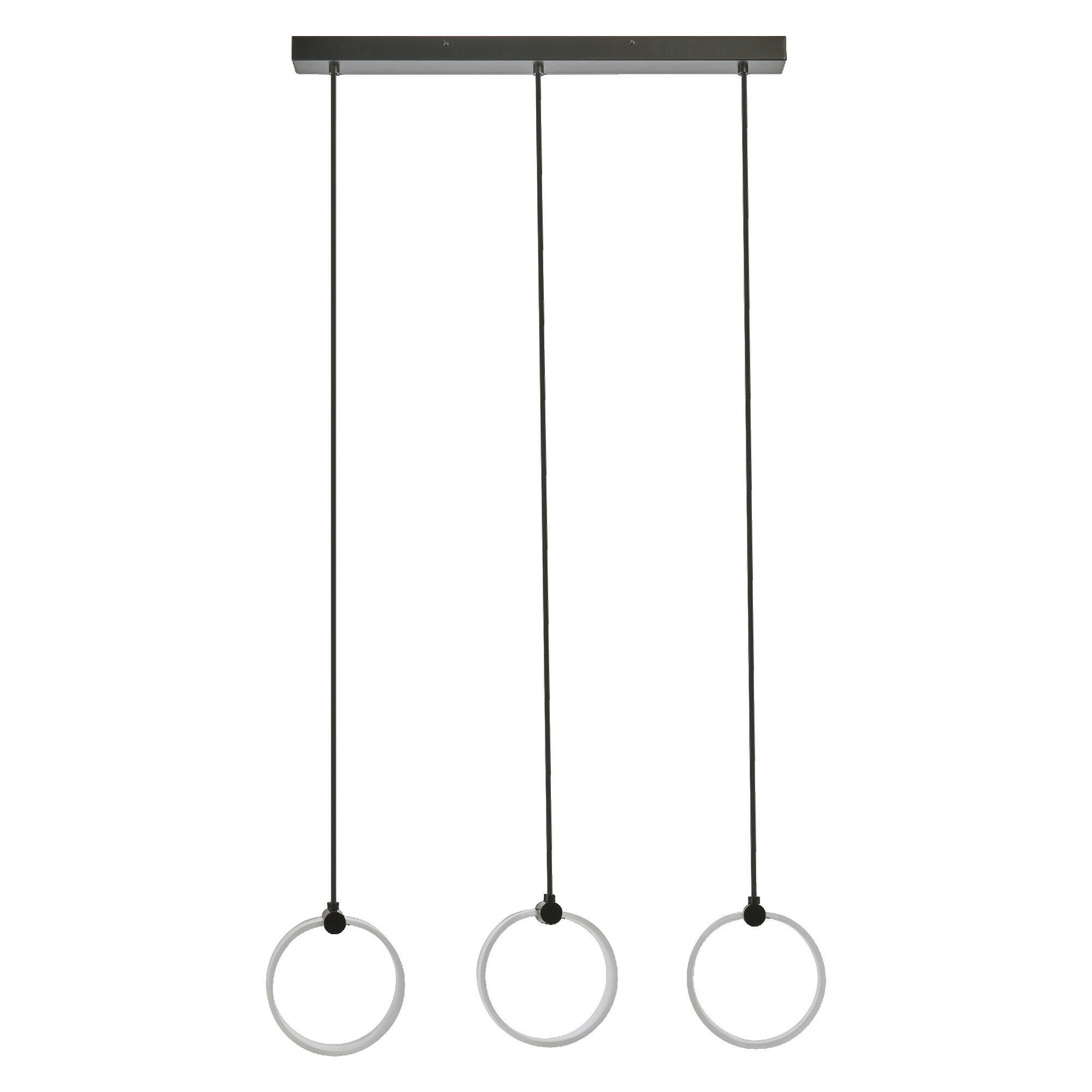 Osram Led-Hängeleuchte Schwarz 5.2x121x66 cm