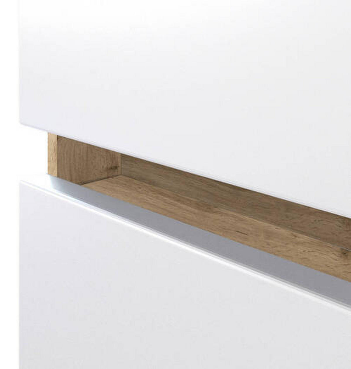 WASCHTISCHKOMBI 60 cm  - Eiche Wotan/Weiß, Design, Holzwerkstoff/Stein (60cm) - Held