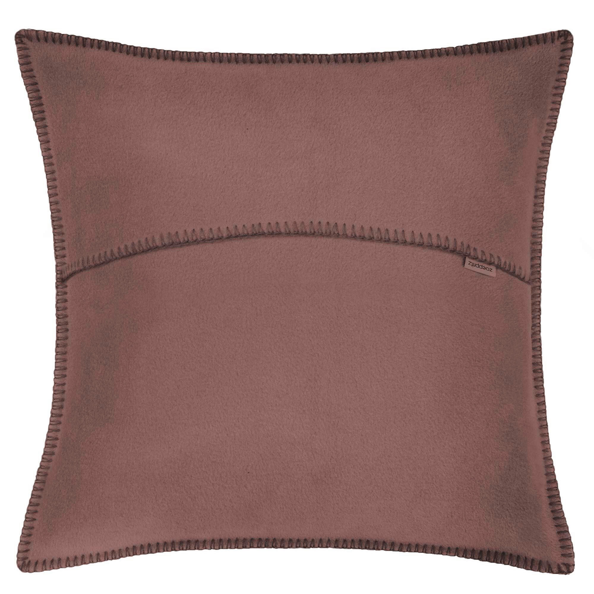 KISSENHÜLLE Soft-Fleece 50/50 cm  - Greige, Basics, Textil (50/50cm) - Zoeppritz