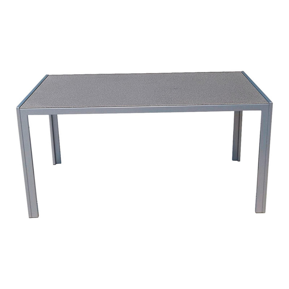 GARTENTISCHGRUPPE Aluminium  - Silberfarben/Grau, Basics, Glas/Kunststoff - Gardenson