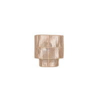 WANDLEUCHTE - Weiss/Braun, Natur, Papier (24,5/24,5/14cm)