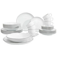 KOMBINOVANÝ SERVIS, 30-dielne, porcelán - čierna/biela, Basics, keramika - Seltmann Weiden