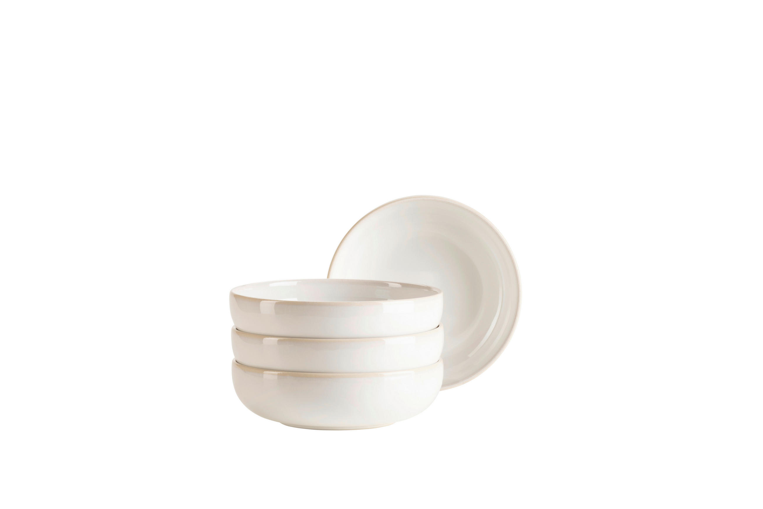 SCHÜSSELSET 4-teilig Unico   - Weiß, Basics, Keramik - Mäser