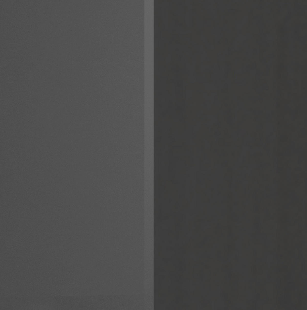 KÜCHENLEERBLOCK 290 cm   in Graphitfarben  - Silberfarben/Graphitfarben, MODERN, Holzwerkstoff/Metall (290cm) - Held