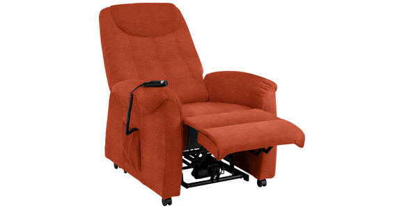 FERNSEHSESSEL in Mikrofaser Orange - Schwarz/Orange, KONVENTIONELL, Kunststoff/Textil (83/113/92cm) - Xora