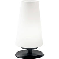 LED-TISCHLEUCHTE Milady 11/19 cm   - Schwarz/Weiß, Basics, Glas/Metall (11/19cm) - Fabas Luce