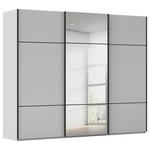 SCHWEBETÜRENSCHRANK  in Grau  - Schwarz/Grau, KONVENTIONELL, Glas/Holzwerkstoff (242/223/68cm) - Novel