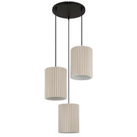 ZÁVĚSNÉ SVÍTIDLO, 46/120 cm  - černá/přírodní barvy, Basics, kov/textil (46/120cm) - Globo