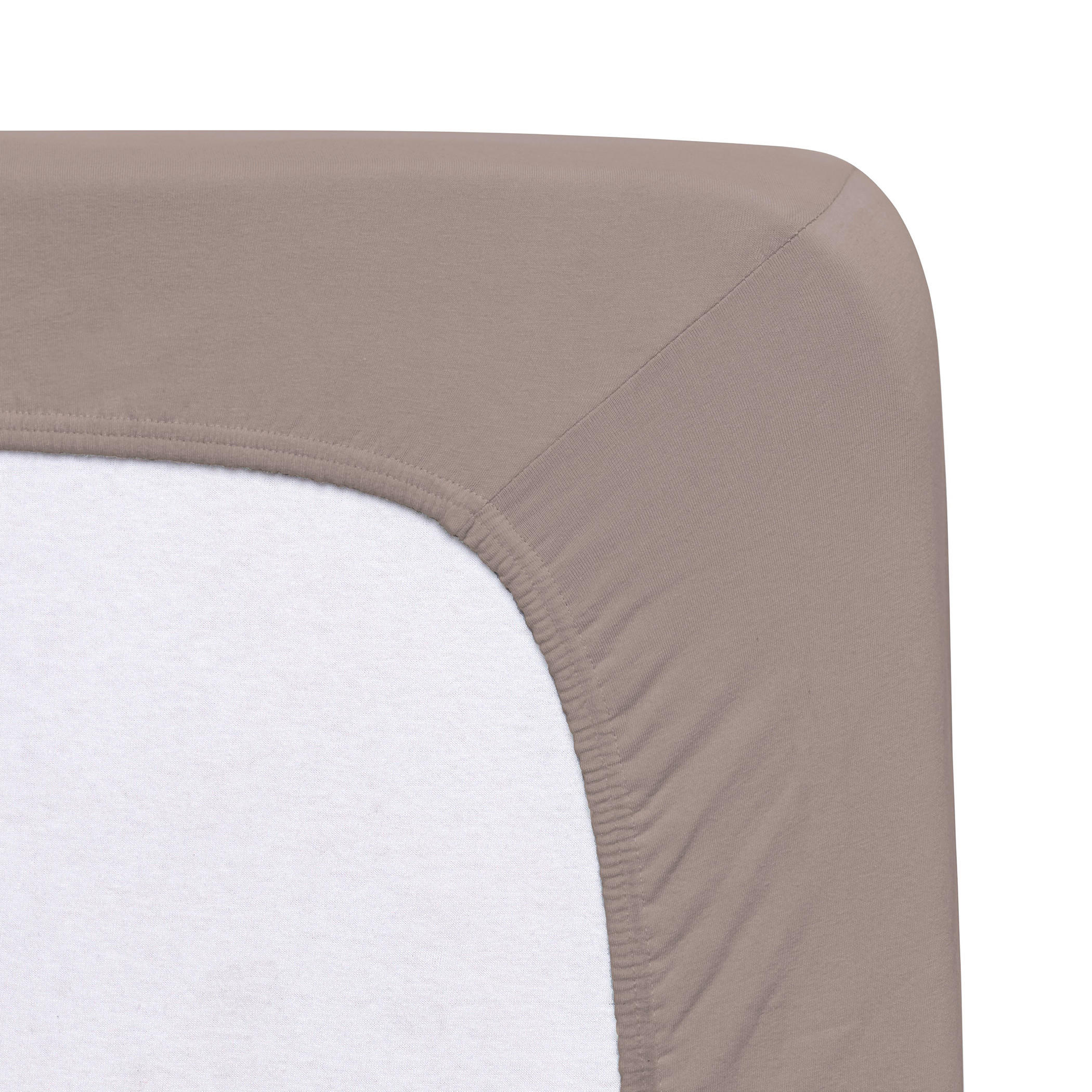 SPANNLEINTUCH 90-100/200-220 cm Jersey  - Hellbraun, Basics, Textil (90-100/200-220cm) - Florella