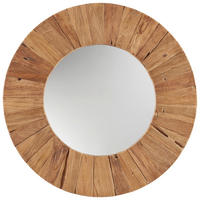 OGLINDĂ DE PERETE 60/60/4 cm    - culoare natur, Trend, sticlă/lemn (60/60/4cm) - Landscape