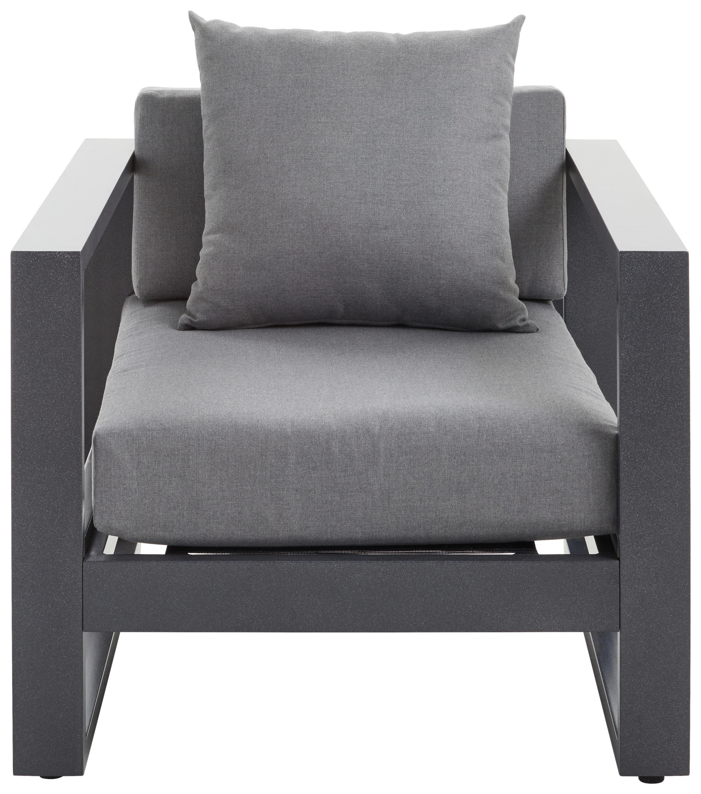 LOUNGESESSEL  - Anthrazit, Design, Textil/Metall (76/60/90cm) - Amatio