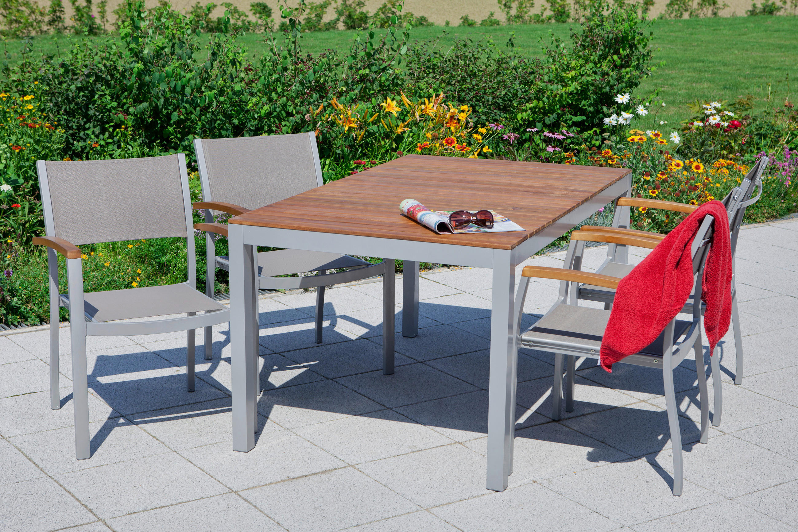 Gardenson ZAHRADNÍ SESTAVA dřevo, kov, textil