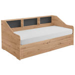 AUSZIEHBETT 90-180/200 cm  in Eiche Artisan, Dunkelgrau  - Dunkelgrau/Buchefarben, KONVENTIONELL, Holzwerkstoff (90-180/200cm) - Carryhome
