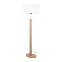 STEHLEUCHTE 52/34/160 cm    - Eichefarben/Weiß, Natur, Holz/Textil (52/34/160cm)