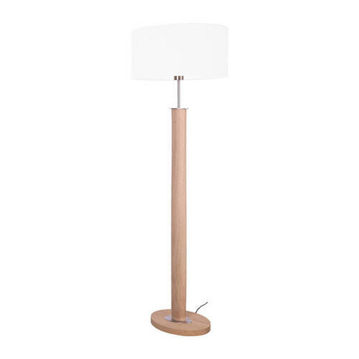 STEHLEUCHTE 52/34/160 cm    - Eichefarben/Weiß, Natur, Holz/Textil (52/34/160cm)