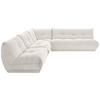 ECKSOFA in Cord Weiss  - Weiss, Trend, Textil (315/285cm) - Livetastic
