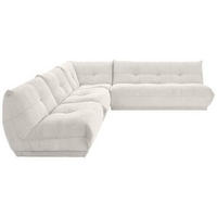 HÖRNSOFFA i manchester vit  - vit, Trend, textil (315/285cm) - Livetastic