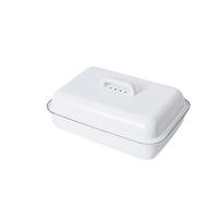 BROTKASTEN  - Weiß, Basics, Metall (37/26/13,3cm) - Riess