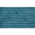 ECKSOFA in Cord Petrol  178/284 cm  - Petrol/Schwarz, KONVENTIONELL, Textil/Metall (178/284cm) - Hom`in
