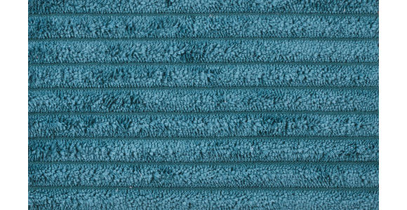 ECKSOFA in Cord Petrol  178/284 cm  - Petrol/Schwarz, KONVENTIONELL, Textil/Metall (178/284cm) - Hom`in