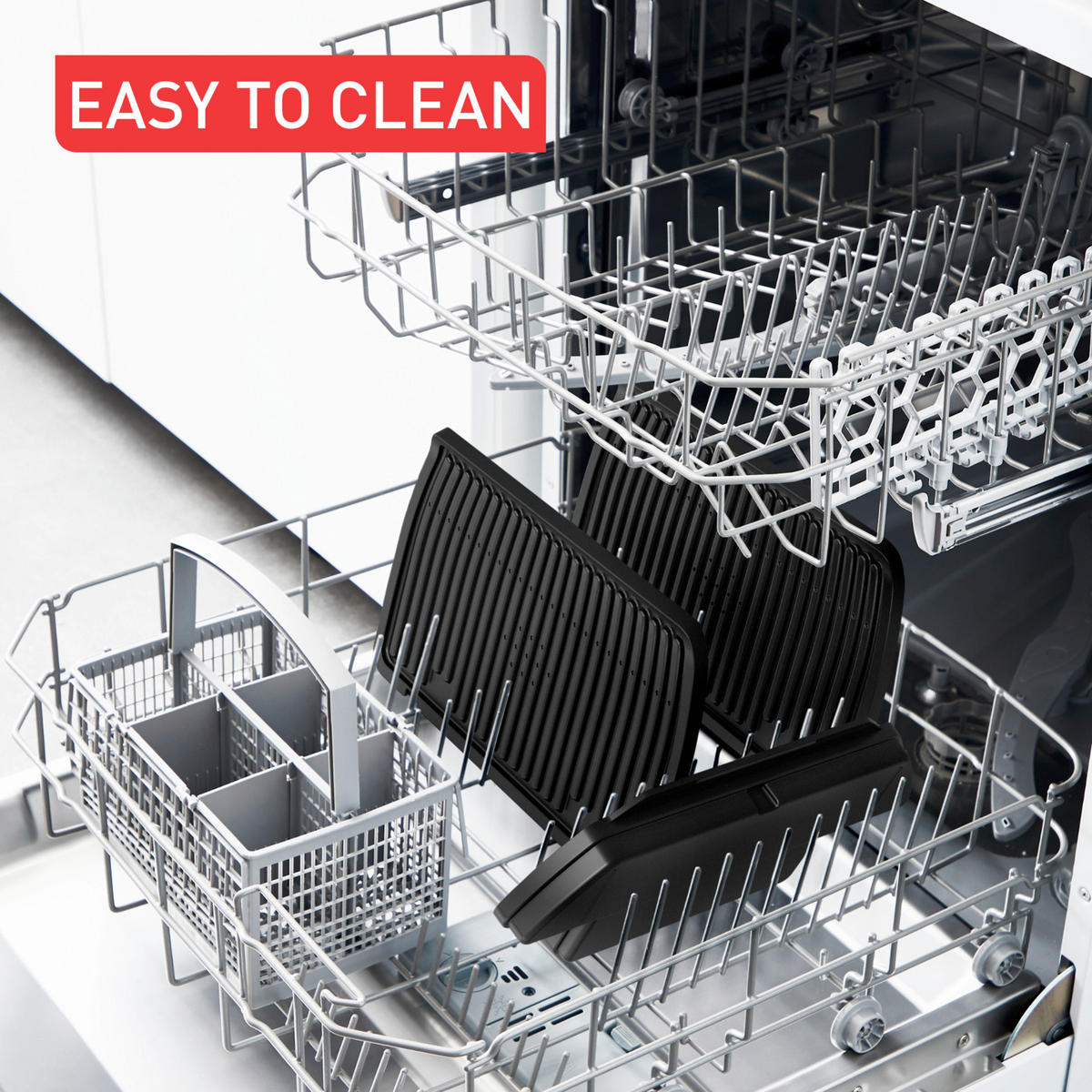 KONTAKTNI ŽAR   - srebrne barve, Basics, kovina (36.5/44.5/17.5cm) - Tefal