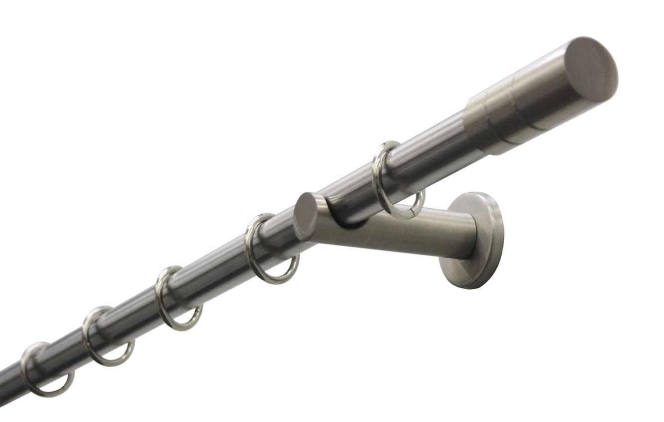 KARNIŠA boje oplemenjenog čelika metal - boje oplemenjenog čelika, Basics, metal (160cm) - Gardinia