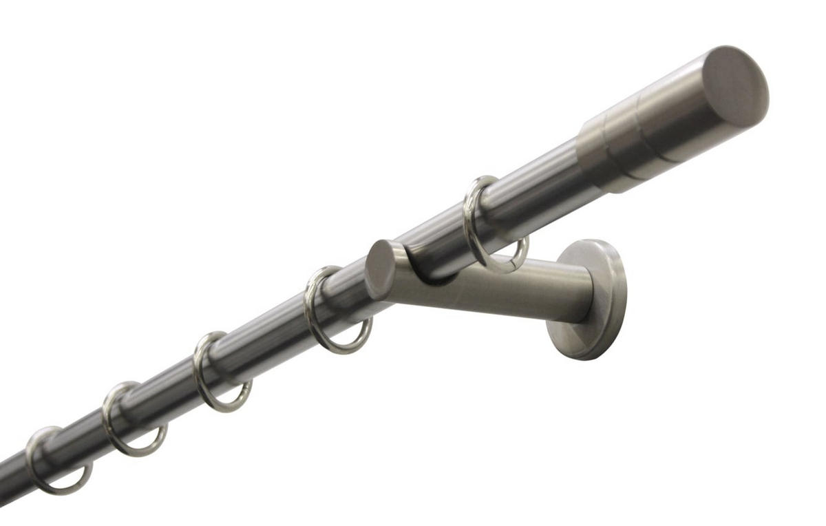 KARNIŠA boje oplemenjenog čelika metal - boje oplemenjenog čelika, Basics, metal (160cm) - Gardinia