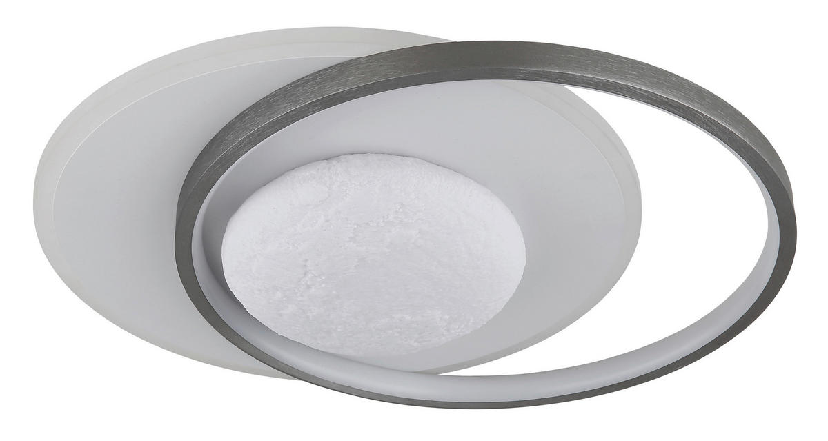 LED-DECKENLEUCHTE 36,9/30/8,3 cm   - Schwarz/Weiß, Design, Kunststoff/Metall (36,9/30/8,3cm) - Globo