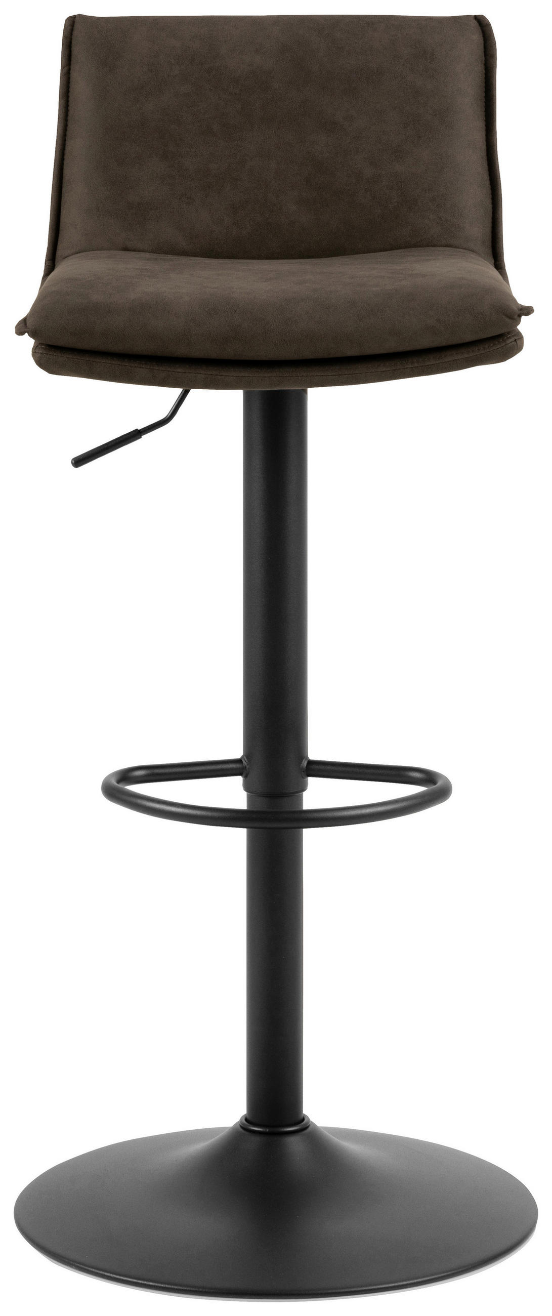 Scaun De Bar din metal, textil, maro - maro/negru, Design, metal/textil (44/107/53cm) - MID.YOU