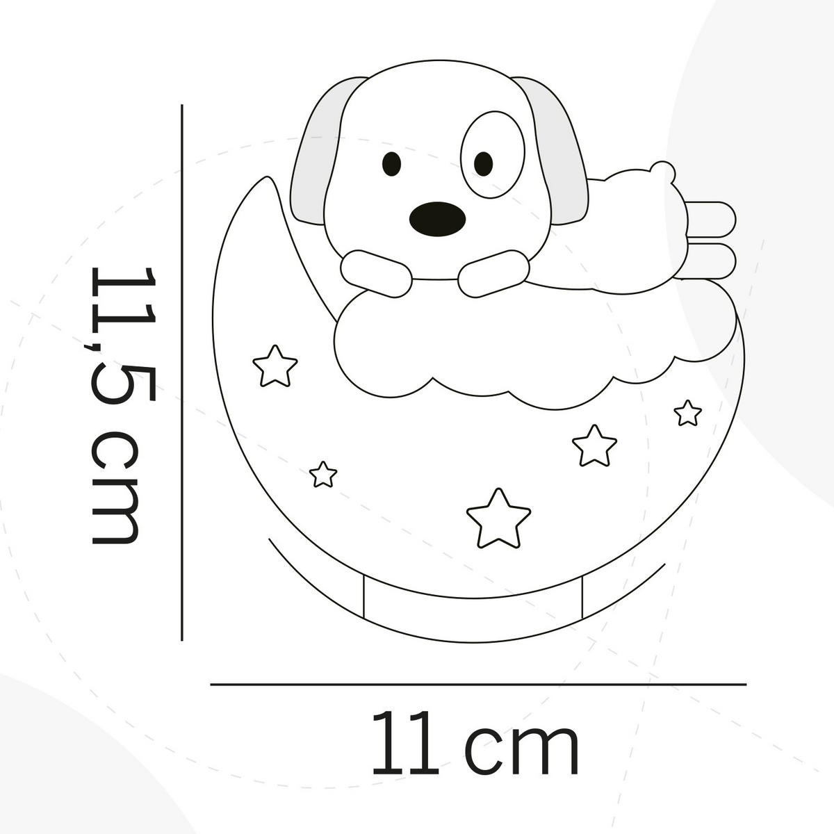 KINDERTISCHLEUCHTE 080 NUVOLINA  - Hellrosa/Weiß, Basics, Kunststoff (11/6.5/12.5cm)