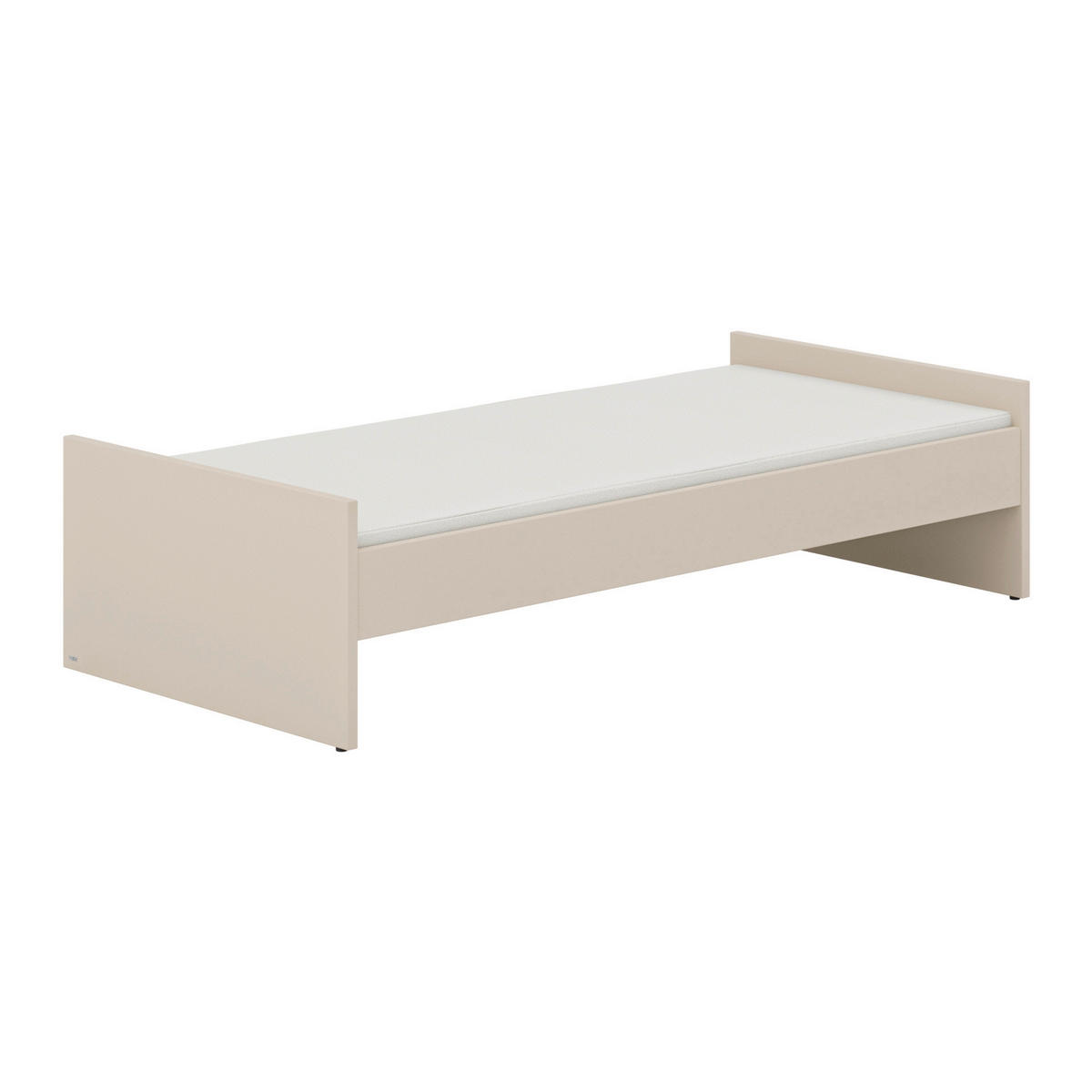 BODENBETT 90/200 cm  in Beige  - Beige/Schwarz, KONVENTIONELL, Holzwerkstoff (90/200cm) - Paidi