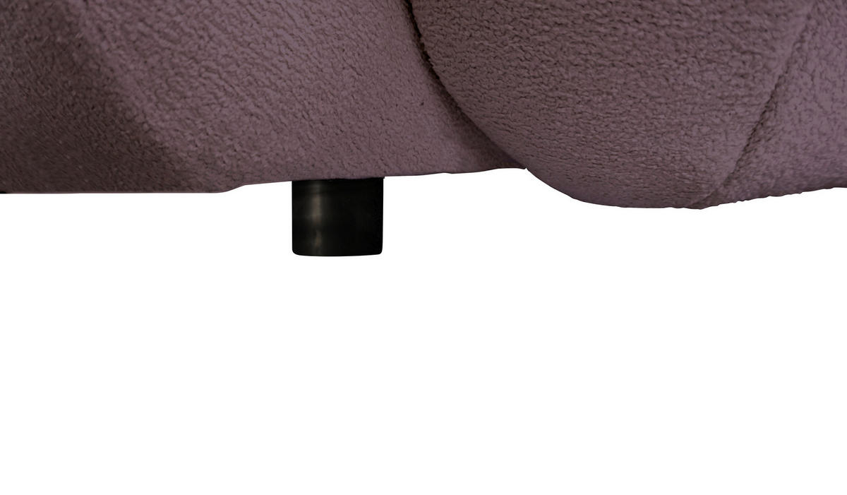 BIGSOFA  in Webstoff Flieder  - Flieder/Schwarz, KONVENTIONELL, Kunststoff/Textil (243/90,5/130cm) - Ambia Home
