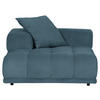 SOFAELEMENT in Flachgewebe Petrol  - Graublau/Petrol, KONVENTIONELL, Kunststoff/Textil (125/66/155cm) - Carryhome