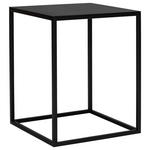 BEISTELLTISCH in Metall 40/40/50 cm  - Schwarz, Design, Metall (40/40/50cm) - Johann Jakob