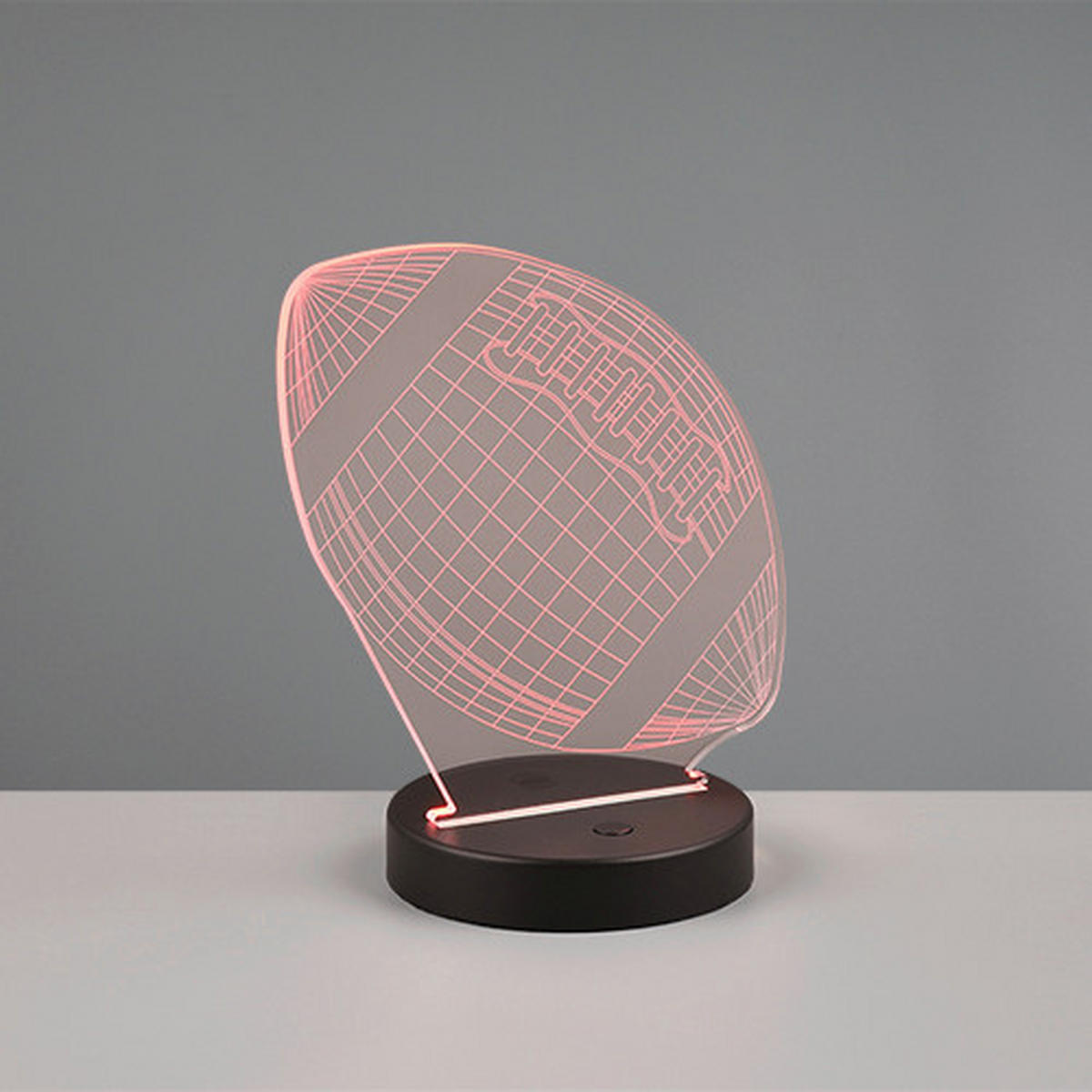 LED-TISCHLEUCHTE  - Transparent/Schwarz, Trend, Kunststoff/Metall (17,0/21,5/12,0cm)