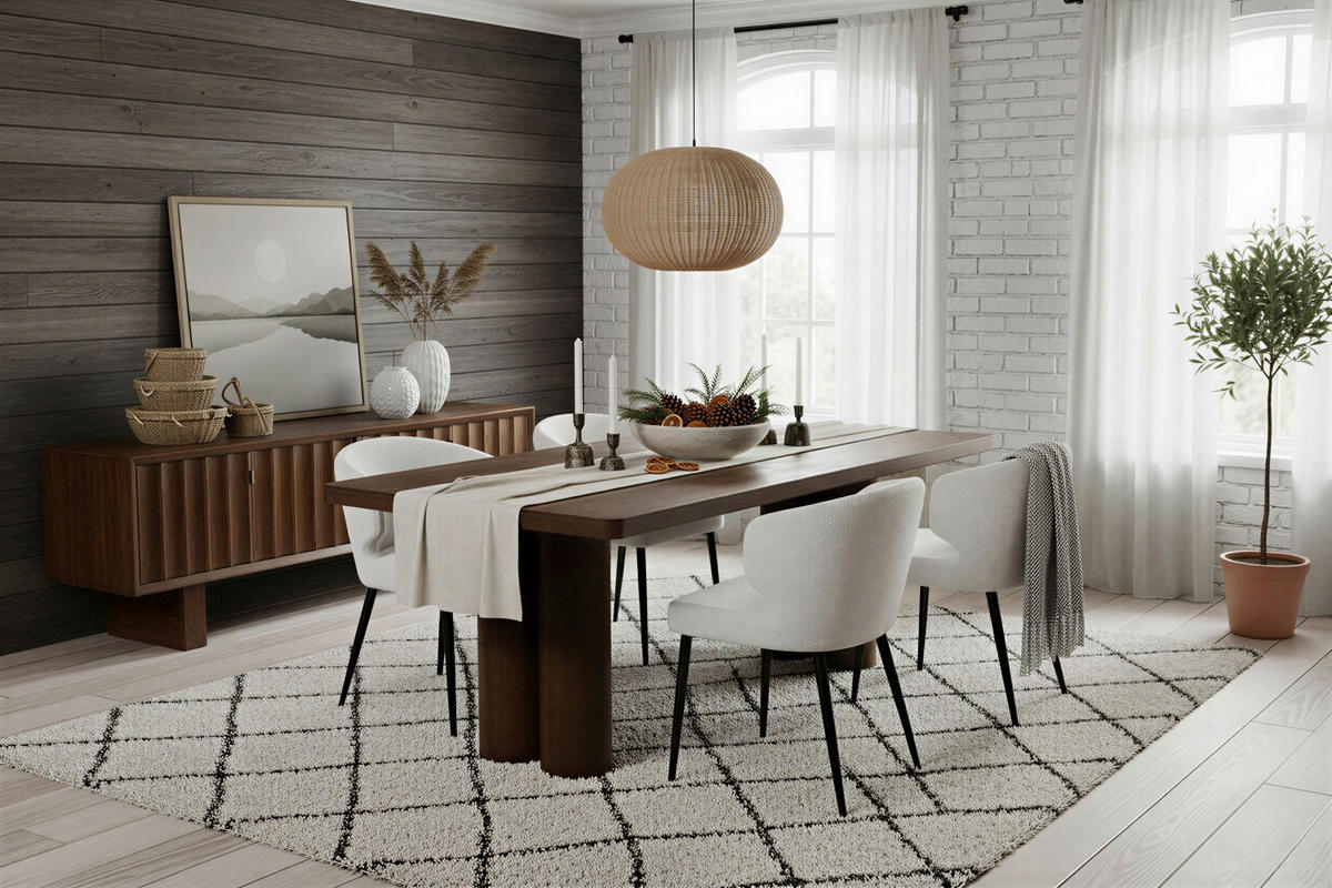 LOWBOARD  180/60/45 cm   - Messingfarben/Braun, Design, Holz/Metall (180/60/45cm) - MID.YOU