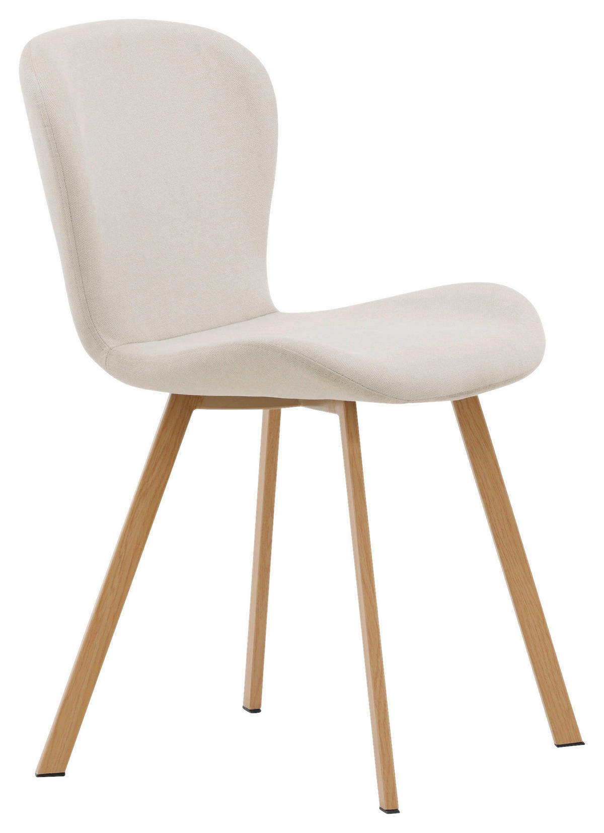 STOLSET 2 styck stål textilväv  - beige/ljusbrun, Design, metall/textil (48/80/50cm) - Livetastic