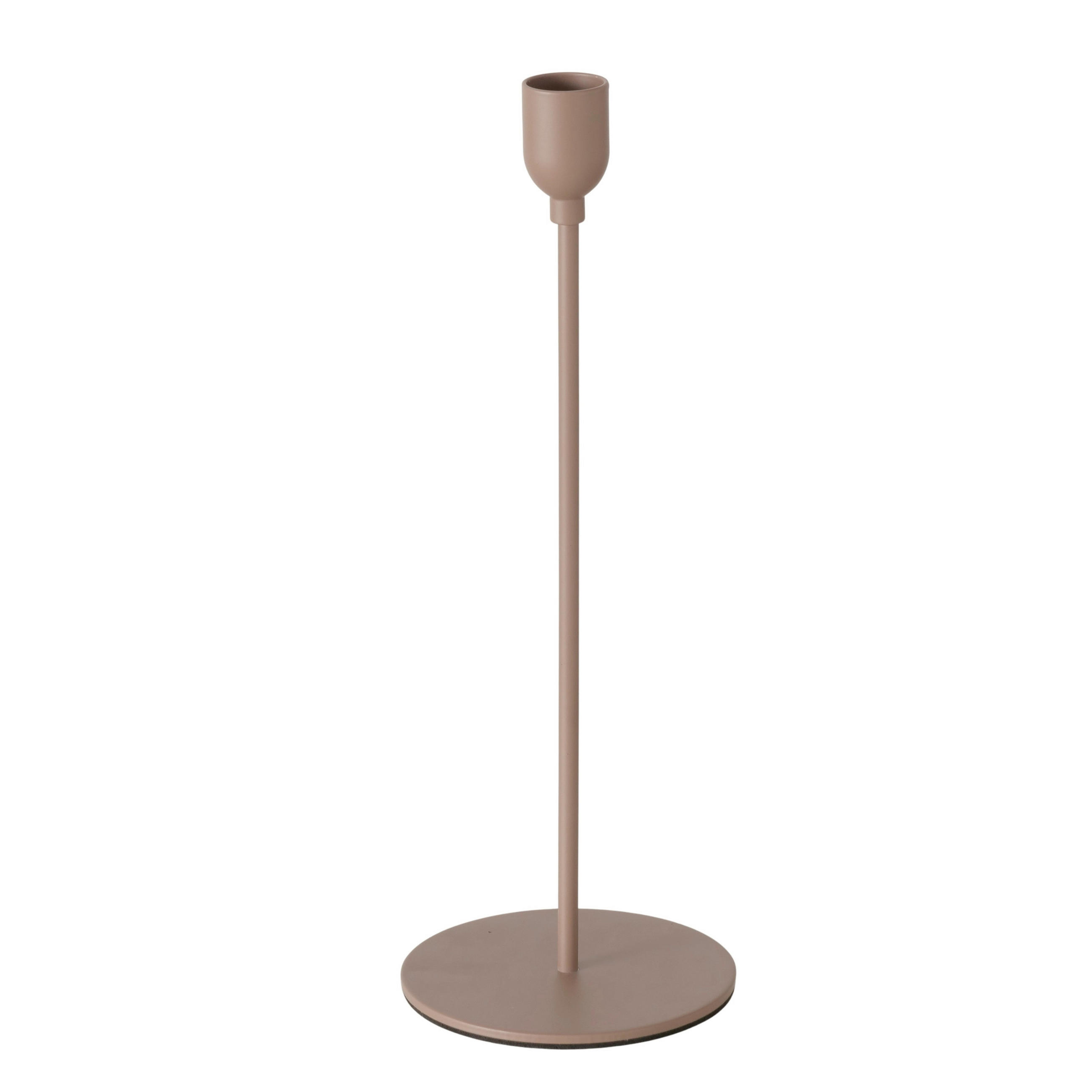 KERZENHALTER - Taupe, Trend, Metall (10/28cm) - Ambia Home