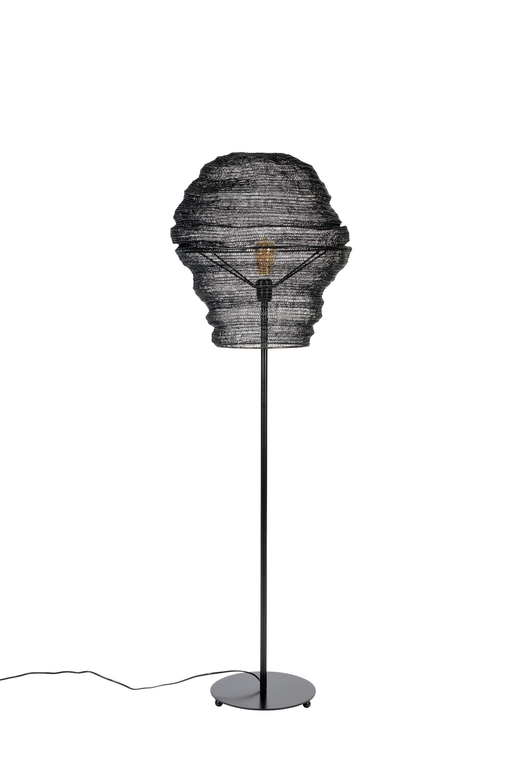 STEHLEUCHTE 51/154 cm - Schwarz, Design, Metall (51/154cm) - Zuiver