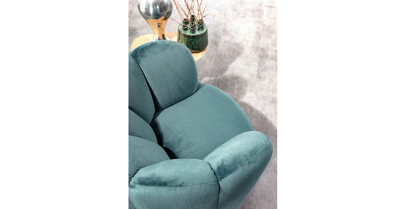 COCKTAILSESSEL - Petrol/Schwarz, LIFESTYLE, Textil/Metall (97/76/90cm) - Landscape