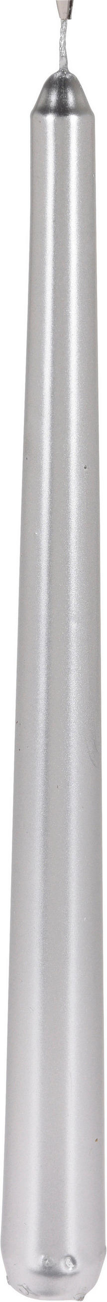 DLOUHÁ SVÍČKA - barvy stříbra, Basics (2,1/2,1/25cm)