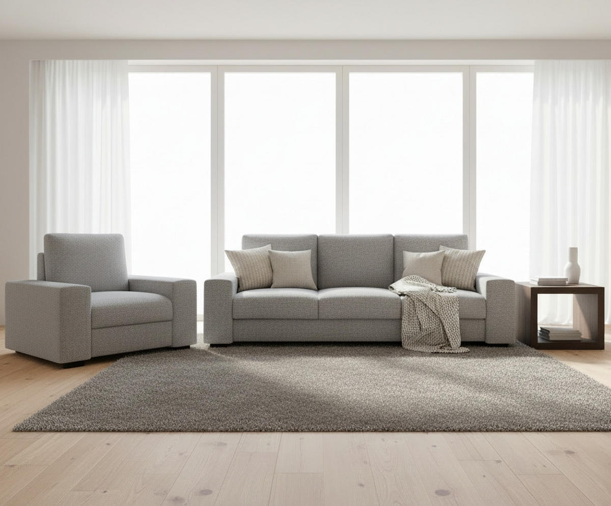 SCHLAFSOFA  in Hellgrau  - Beige/Hellgrau, Design, Textil (239/91/92cm) - MID.YOU