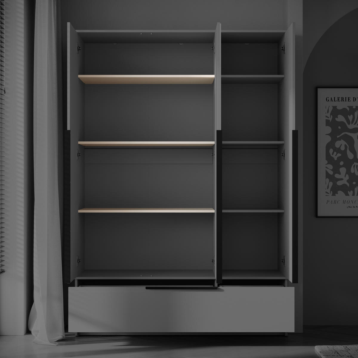 EINLEGEBODENSET 87/1,5/46 cm  - Kaschmir/Beige, Konventionell, Holzwerkstoff (87/1,5/46cm) - MID.YOU