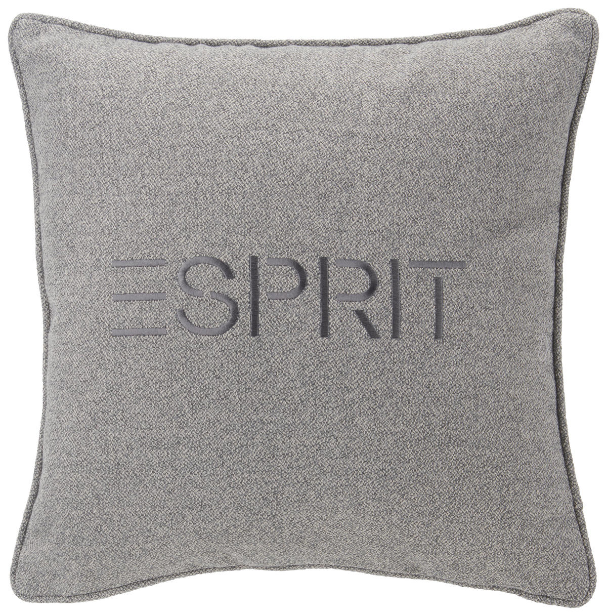 KISSENHÜLLE E-Signature  - Grau, Basics, Textil (45/45cm) - Esprit